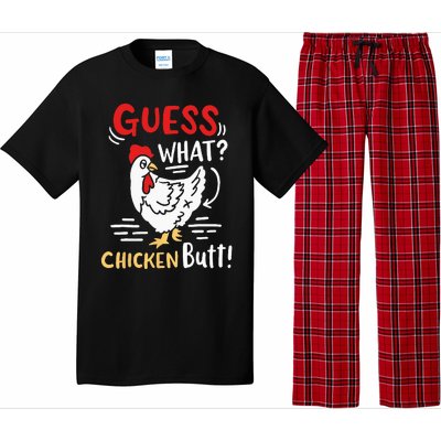 Funny Guess What Chicken Joke Pajama Set