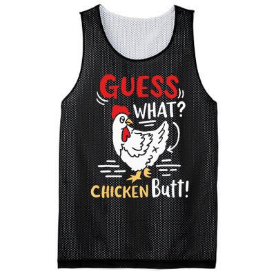 Funny Guess What Chicken Joke Mesh Reversible Basketball Jersey Tank