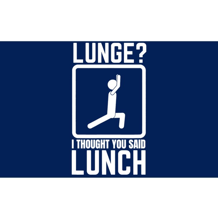 Funny Gym , Workout Top, Lunge Lunch Stick Figure Bumper Sticker