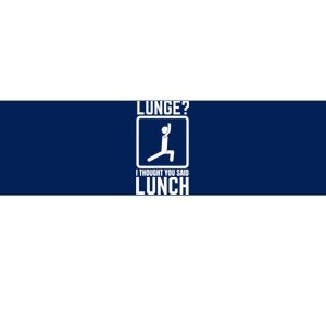 Funny Gym , Workout Top, Lunge Lunch Stick Figure Bumper Sticker