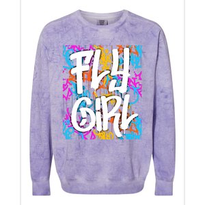 Fly Girl Wo Girl Colorblast Crewneck Sweatshirt