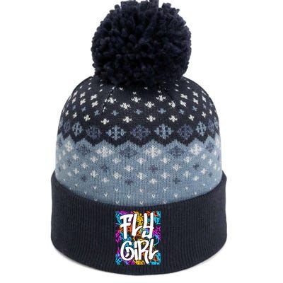 Fly Girl Wo Girl The Baniff Cuffed Pom Beanie