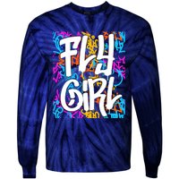 Fly Girl Wo Girl Tie-Dye Long Sleeve Shirt