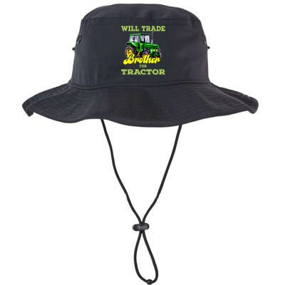 Farming Gift Will Trade Brother For Tractor Farmer Legacy Cool Fit Booney Bucket Hat