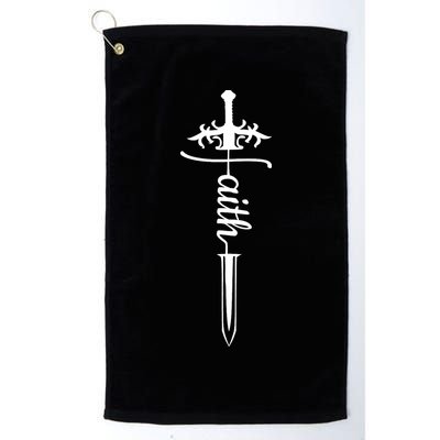 Faith Graphic Walk By Faith Not By Sight On Back Golf Towel