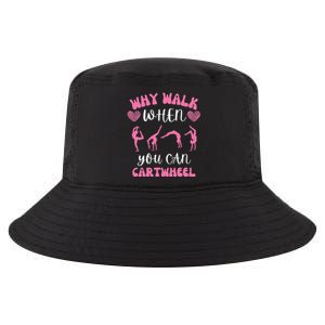 Funny Gymnastic Why Walk When You Can Cartwheel cute Cool Comfort Performance Bucket Hat