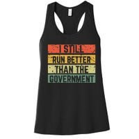 Funny Government Wheelchair Disability Handicap Ampu Gift Women's Racerback Tank