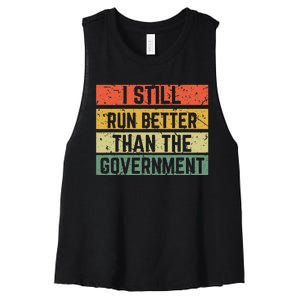 Funny Government Wheelchair Disability Handicap Ampu Gift Women's Racerback Cropped Tank