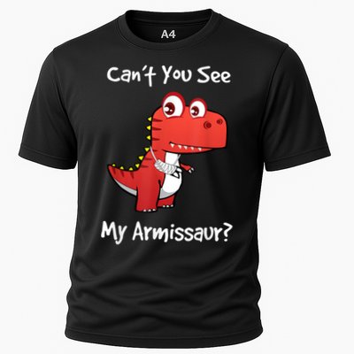 Funny Get Well Broken Arm Gift Dinosaur With A Cast Performance Shirt