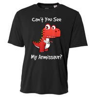 Funny Get Well Broken Arm Gift Dinosaur With A Cast Cooling Performance Crew T-Shirt