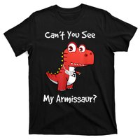 Funny Get Well Broken Arm Gift Dinosaur With A Cast T-Shirt