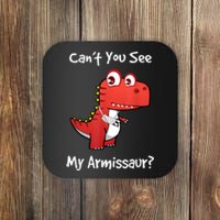 Funny Get Well Broken Arm Gift Dinosaur With A Cast Coaster