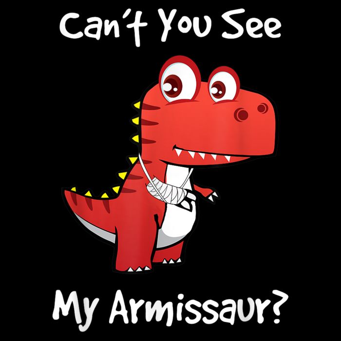Funny Get Well Broken Arm Gift Dinosaur With A Cast Sustainable Beanie