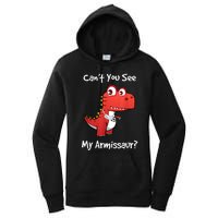 Funny Get Well Broken Arm Gift Dinosaur With A Cast Women's Pullover Hoodie