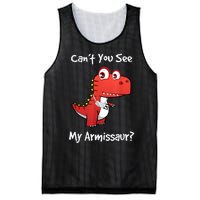 Funny Get Well Broken Arm Gift Dinosaur With A Cast Mesh Reversible Basketball Jersey Tank