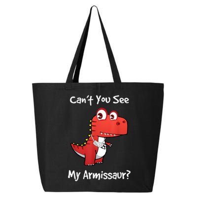 Funny Get Well Broken Arm Gift Dinosaur With A Cast 25L Jumbo Tote