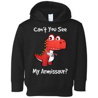 Funny Get Well Broken Arm Gift Dinosaur With A Cast Toddler Hoodie