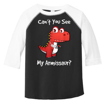 Funny Get Well Broken Arm Gift Dinosaur With A Cast Toddler Fine Jersey T-Shirt