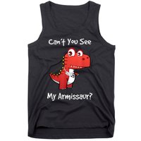 Funny Get Well Broken Arm Gift Dinosaur With A Cast Tank Top