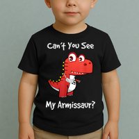 Funny Get Well Broken Arm Gift Dinosaur With A Cast Toddler T-Shirt