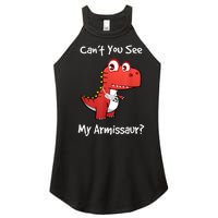 Funny Get Well Broken Arm Gift Dinosaur With A Cast Women's Perfect Tri Rocker Tank