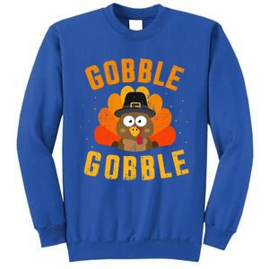 Funny Gobble With Cute Turkey For Thanksgiving Dinner Meaningful Gift Sweatshirt