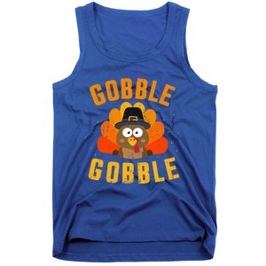 Funny Gobble With Cute Turkey For Thanksgiving Dinner Meaningful Gift Tank Top