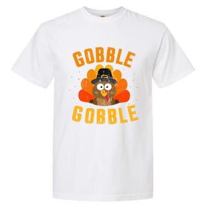 Funny Gobble With Cute Turkey For Thanksgiving Dinner Meaningful Gift Garment-Dyed Heavyweight T-Shirt