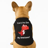 Funny Get Well Broken Arm Dinosaur With A Cast Doggie Tank