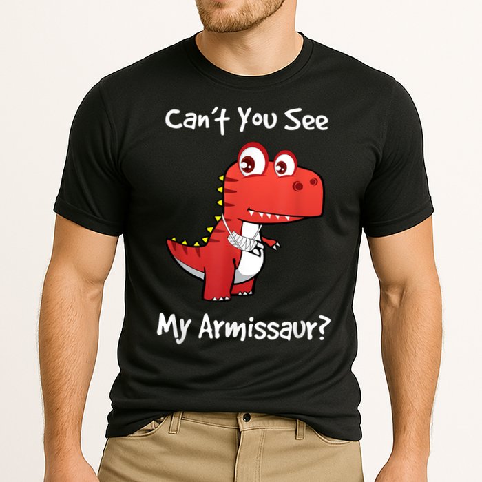 Funny Get Well Broken Arm Dinosaur With A Cast Performance Shirt