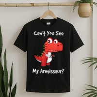 Funny Get Well Broken Arm Dinosaur With A Cast T-Shirt