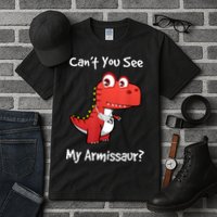 Funny Get Well Broken Arm Dinosaur With A Cast Tall T-Shirt