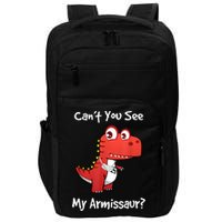 Funny Get Well Broken Arm Dinosaur With A Cast Impact Tech Backpack