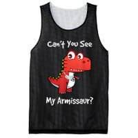 Funny Get Well Broken Arm Dinosaur With A Cast Mesh Reversible Basketball Jersey Tank