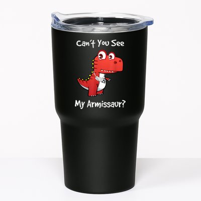 Funny Get Well Broken Arm Dinosaur With A Cast Tumbler