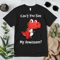 Funny Get Well Broken Arm Dinosaur With A Cast Premium T-Shirt