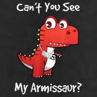 Funny Get Well Broken Arm Dinosaur With A Cast 25L Jumbo Tote
