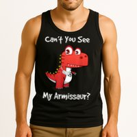 Funny Get Well Broken Arm Dinosaur With A Cast Tank Top