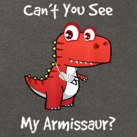 Funny Get Well Broken Arm Dinosaur With A Cast Cotton Canvas Backpack