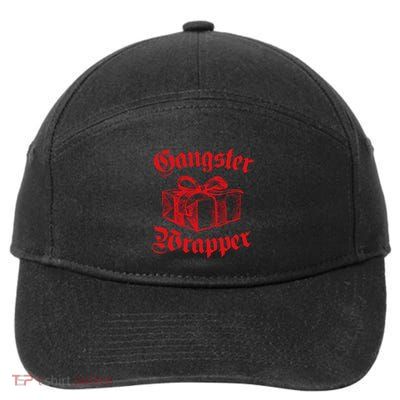 Funny Gangster Wrapper Christmas Gift Swea 7-Panel Snapback Hat