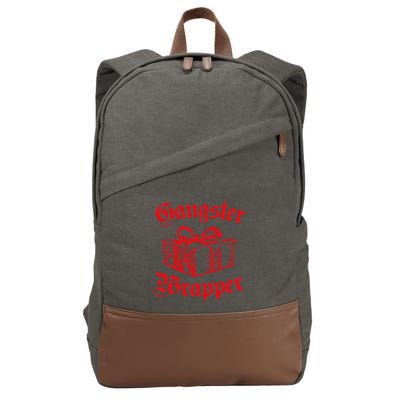 Funny Gangster Wrapper Christmas Gift Swea Cotton Canvas Backpack