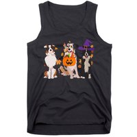 Funny Ghost Witch Australian Shepherd Halloween Dog Mom Gift Tank Top