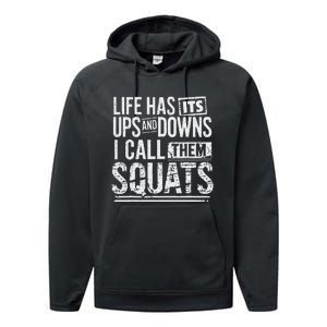 Fitness Gym Workout Weights Squat Performance Fleece Hoodie