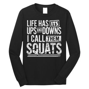 Fitness Gym Workout Weights Squat Long Sleeve Shirt