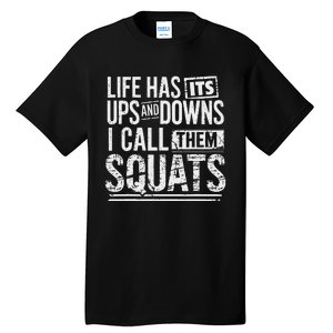 Fitness Gym Workout Weights Squat Tall T-Shirt