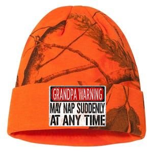 Funny Grandpa Warning Sign May Nap Suddenly At Any Time Kati Licensed 12" Camo Beanie