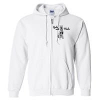 Funny Gals with Mals Black Belgian Malinois Full Zip Hoodie