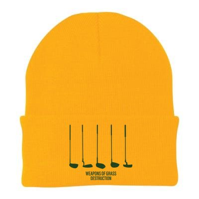 Funny Golf Weapons Of Grass Destruction Golf Clubs Drivers Knit Cap Winter Beanie