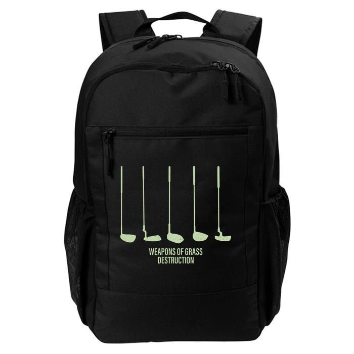 Funny Golf Weapons Of Grass Destruction Golf Clubs Drivers Backpack