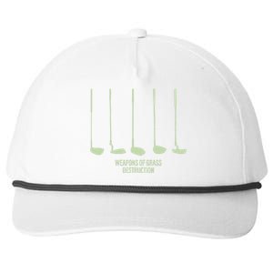 Funny Golf Weapons Of Grass Destruction Golf Clubs Drivers Snapback Five-Panel Rope Hat